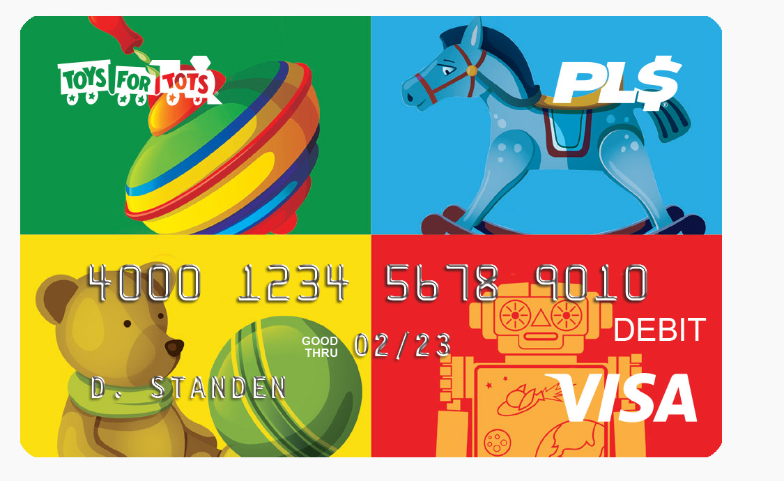 Toys For Tots Visa Prepaid Card